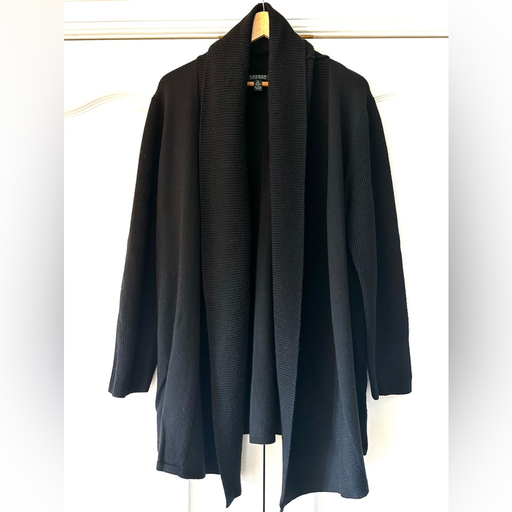 Women's Ralph Lauren Black Knit Cardigan